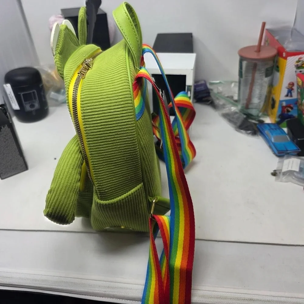 Her Universe Disney Kermit The Frog With Banjo Corduroy Mini Backpack Pride
